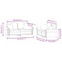 Sofagarnitur mit Kissen 2-teilig aus rotem Samt von , Sofas - Ref: Foro24-3202234, Preis: 509,07 €, Rabatt: %