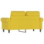 Sofá de 2 plazas terciopelo amarillo 120 cm de , Sofás - Ref: Foro24-359525, Precio: 249,13 €, Descuento: %