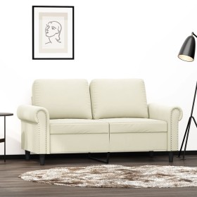 Cream velvet 2-seater sofa 120 cm by , Sofas - Ref: Foro24-359527, Price: 241,37 €, Discount: %