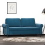 2-Sitzer-Sofa aus blauem Samt, 140 cm von , Sofas - Ref: Foro24-359538, Preis: 237,67 €, Rabatt: %