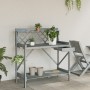 Solid gray fir wood planter stand with lattice. by , Pot stands - Ref: Foro24-368430, Price: 85,51 €, Discount: %