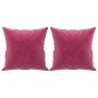 2-seater sofa with red velvet cushions 120 cm by , Sofas - Ref: Foro24-3200939, Price: 254,99 €, Discount: %