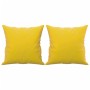 Sofá de 2 plazas con cojines terciopelo amarillo 140 cm de , Sofás - Ref: Foro24-3200951, Precio: 272,70 €, Descuento: %