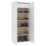 Weißer Schuhschrank aus Sperrholz, 80 x 35,5 x 180 cm von vidaXL, Schuhregale und Schuhorganisatoren - Ref: Foro24-800288, Pr...