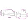 Pink velvet 2-piece sofa set with cushions by , Sofas - Ref: Foro24-3202233, Price: 504,78 €, Discount: %