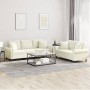 Zweiteilige Sofagarnitur aus cremefarbenem Samt mit Kissen von , Sofas - Ref: Foro24-3202278, Preis: 545,66 €, Rabatt: %