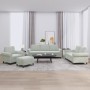 Sofa set with cushions 4 pieces light gray velvet by , Sofas - Ref: Foro24-3202180, Price: 753,48 €, Discount: %