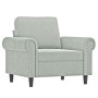 Sofa set with cushions 4 pieces light gray velvet by , Sofas - Ref: Foro24-3202180, Price: 753,48 €, Discount: %