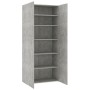 Mueble zapatero madera contrachapada gris 80x35,5x180 cm de vidaXL, Zapateros y organizadores de calzado - Ref: Foro24-800292...