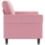 Sofá de 2 plazas terciopelo rosa 120 cm de , Sofás - Ref: Foro24-359522, Precio: 250,30 €, Descuento: %