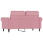 2-Sitzer-Sofa rosa Samt 120 cm von , Sofas - Ref: Foro24-359522, Preis: 249,39 €, Rabatt: %