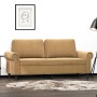 Brown velvet 2-seater sofa 140 cm by , Sofas - Ref: Foro24-359536, Price: 250,36 €, Discount: %