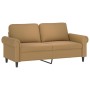 Brown velvet 2-seater sofa 140 cm by , Sofas - Ref: Foro24-359536, Price: 250,36 €, Discount: %