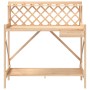 Banco para macetas con enrejado de madera maciza de abeto de , Soportes para macetas - Ref: Foro24-368428, Precio: 58,60 €, D...