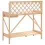 Banco para macetas con enrejado de madera maciza de abeto de , Soportes para macetas - Ref: Foro24-368428, Precio: 58,60 €, D...