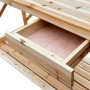 Banco para macetas con enrejado de madera maciza de abeto de , Soportes para macetas - Ref: Foro24-368428, Precio: 58,60 €, D...