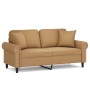 2-seater sofa with brown velvet cushions 140 cm by , Sofas - Ref: Foro24-3200952, Price: 251,46 €, Discount: %