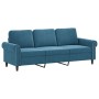 Set von Sofas mit 2 Stück blauen Samtkissen von , Sofas - Ref: Foro24-3202279, Preis: 553,42 €, Rabatt: %