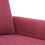 2-Sitzer-Sofa aus rotem Samt 120 cm von , Sofas - Ref: Foro24-359523, Preis: 228,41 €, Rabatt: %