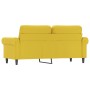 Sofá de 2 plazas terciopelo amarillo 140 cm de , Sofás - Ref: Foro24-359535, Precio: 272,38 €, Descuento: %