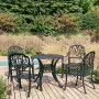 Bistro table and chairs 5 pieces black cast aluminum by , Garden sets - Ref: Foro24-3070602, Price: 950,49 €, Discount: %