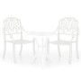 3-piece white cast aluminum bistro table and chairs by , Garden sets - Ref: Foro24-3070567, Price: 405,01 €, Discount: %