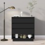 Black plywood sideboard 70x41x75 cm by , Sideboards - Ref: Foro24-809549, Price: 71,10 €, Discount: %