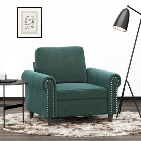 Dark green velvet armchair 60 cm by , Sofas - Ref: Foro24-359511, Price: 168,71 €, Discount: %