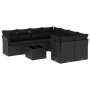 8-teiliges Gartensofa-Set und schwarze synthetische Rattankissen von , Gartensets - Ref: Foro24-3249154, Preis: 626,99 €, Rab...