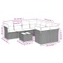 8-teiliges Gartensofa-Set und schwarze synthetische Rattankissen von , Gartensets - Ref: Foro24-3249154, Preis: 592,25 €, Rab...