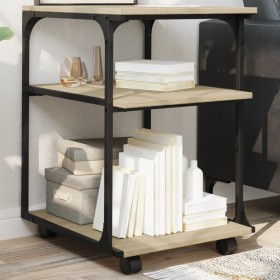 Printer stand 3 levels Sonoma oak 43x48x64 cm by , Printer supports - Ref: Foro24-842277, Price: 48,34 €, Discount: %