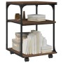 Soporte de impresora 3 niveles marrón roble 43x48x64 cm de , Soportes para impresoras - Ref: Foro24-842280, Precio: 46,86 €, ...