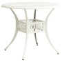 Bistro table and chairs 3-piece set, white cast aluminum by , Garden sets - Ref: Foro24-3070576, Price: 521,11 €, Discount: %