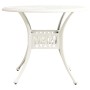 Bistro table and chairs 3-piece set, white cast aluminum by , Garden sets - Ref: Foro24-3070576, Price: 521,11 €, Discount: %