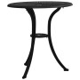 Garden table, black cast aluminum, 62x62x65 cm. by , Garden tables - Ref: Foro24-315580, Price: 84,95 €, Discount: %