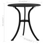 Garden table, black cast aluminum, 62x62x65 cm. by , Garden tables - Ref: Foro24-315580, Price: 84,95 €, Discount: %