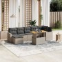 8-teiliges Gartensofa-Set und graue synthetische Rattankissen von , Gartensets - Ref: Foro24-3264735, Preis: 490,15 €, Rabatt: %