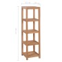 Estantería de baño 4 niveles madera teca maciza 42x42x165 cm de vidaXL, Librerías y estanterías - Ref: Foro24-246500, Precio:...