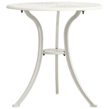 Mesa de jardín aluminio fundido blanco 62x62x65 cm de , Mesas de jardín - Ref: Foro24-315581, Precio: 84,95 €, Descuento: %