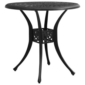 Black cast aluminum garden table 78x78x72 cm by , Garden tables - Ref: Foro24-315583, Price: 157,99 €, Discount: %