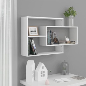 Plywood white glossy wall shelves 104x20x58.5cm by vidaXL, Shelves and shelves - Ref: Foro24-800330, Price: 35,99 €, Discount: %