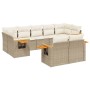 9-teiliges Gartensofa-Set mit beigen synthetischen Rattankissen von , Gartensets - Ref: Foro24-3227129, Preis: 757,05 €, Raba...