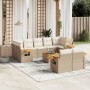 Gartensofa-Set mit beigen Kissen, 10-teilig, synthetisches Rattan von , Gartensets - Ref: Foro24-3227136, Preis: 809,47 €, Ra...