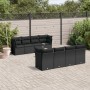 8-teiliges Gartensofa-Set und schwarze synthetische Rattankissen von , Gartensets - Ref: Foro24-3249144, Preis: 592,25 €, Rab...