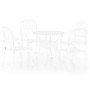 Bistro table and chairs 5 pieces white cast aluminum by , Garden sets - Ref: Foro24-3070603, Price: 831,04 €, Discount: %