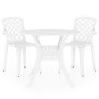 Bistro table and chairs 3 pieces white cast aluminum by , Garden sets - Ref: Foro24-3070585, Price: 433,89 €, Discount: %