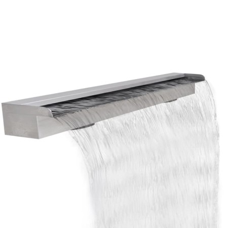 Fuente cascada rectangular piscina acero inoxidable 120 cm de , Fuentes y cascadas - Ref: Foro24-41669, Precio: 190,89 €, Des...