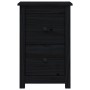 Mesita de noche madera maciza de pino negro 40x35x61,5 cm de vidaXL, Mesitas de noche - Ref: Foro24-820954, Precio: 50,58 €, ...