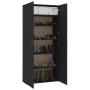 Mueble zapatero de madera contrachapada negro 80x35,5x180 cm de vidaXL, Zapateros y organizadores de calzado - Ref: Foro24-80...