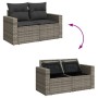 9-piece garden furniture set and gray synthetic rattan cushions by , Garden sets - Ref: Foro24-3256417, Price: 562,37 €, Disc...